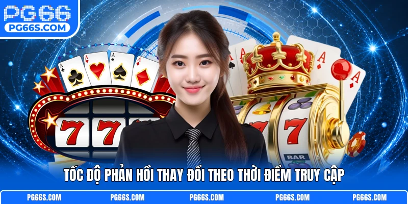 Tốc độ phản hồi thay đổi theo thời điểm truy cập